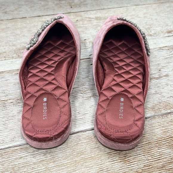 Birdies The Swan Velvet Slip On Shoes - Picture 5 of 9